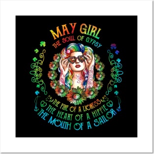 May Girl The Soul Of A May  birthday gift Posters and Art